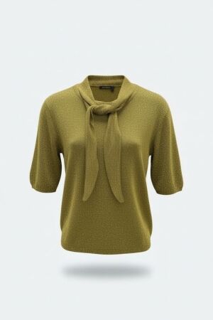 Tramontana Tramontana short-sleeve jumper shawl  o03-21-602 Trui korte mouw 006008-sprout