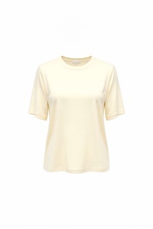 Tramontana Tramontana satin short-sleeve top s01-21-401 T-shirt Korte mouw 001350-snow 001350-Snow Tramontana Tramontana satin short-sleeve top s01-21-401 T-shirt Korte mouw 001350-snow 001350-Snow