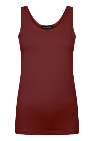 Tramontana Tramontana pia style top  q01-21-402 Tops en Singlets 004580-pomegranate