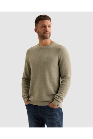 PME Legend PME Legend cotton modal pkw2608324 Trui 6412 stone green