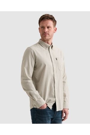 PME Legend PME Legend oversighter oxford stripe psi2608203 Overhemd 6380 loden green