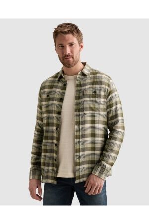 PME Legend PME Legend cooper bold twill check dd-b psi2608216 Overhemd 6380 loden green