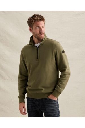 PME Legend PME Legend peached fleece half zip gd psw2608420 Sweater 6447 kalamata
