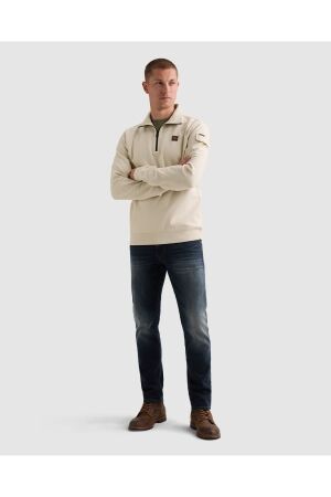 PME Legend PME Legend half zip interlock jersey psw2608423 Sweater 7013 bone white