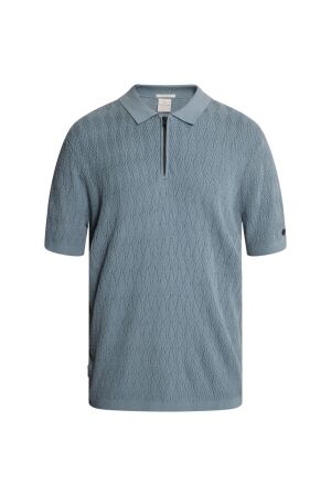 Cast Iron Cast Iron regular fit cotton modal cpss2608850 Poloshirts 5146 blue mirage