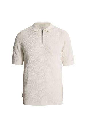 Cast Iron Cast Iron regular fit cotton modal cpss2608850 Poloshirts 7555 white down