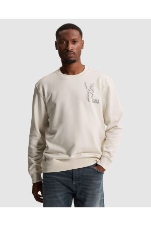 Cast Iron Cast Iron relaxed fit graphic csw2608445 Sweater 7555 white down