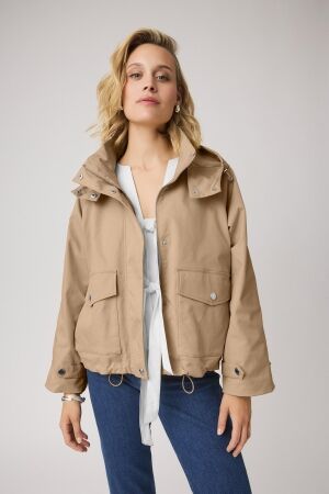 COVERED COVERED malu jacket l60427 Zomerjassen smoke beige