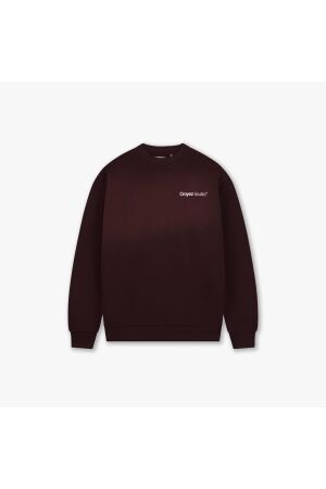 Croyez Homme Croyez Homme studio faded sweater cra50026023 Sweater 45009 raisin red