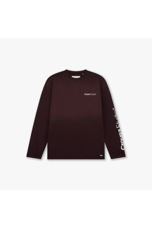 Croyez Homme Croyez Homme studio faded longsleeve t-shirt cra50026025 Longsleeves 45009 raisin red