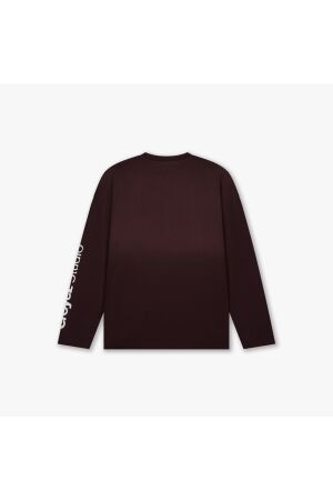 Croyez Homme Croyez Homme studio faded longsleeve t-shirt cra50026025 Longsleeves 45009 raisin red