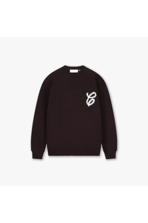 Croyez Homme Croyez Homme fluffy essence knit sweater crb50026007 Sweater 45009 raisin red