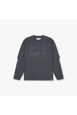Croyez Homme Croyez Homme showroom double sleeve t-shirt crb50026011 Print T-shirts 41007 antra