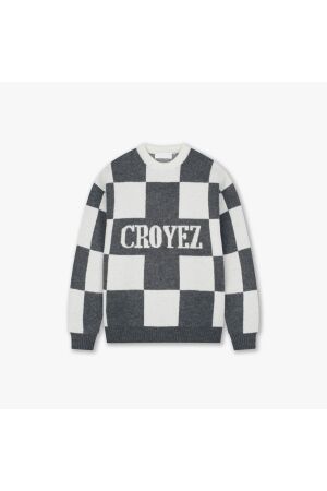 Croyez Homme Croyez Homme checkered knit sweater crb50026019 Sweater 41007 antra