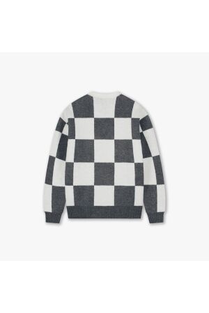 Croyez Homme Croyez Homme checkered knit sweater crb50026019 Sweater 41007 antra