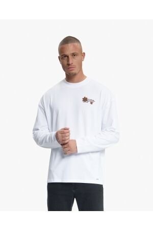 Croyez Homme Croyez Homme silhouette 2.0 longsleeve t-shirt crb50026039 Longsleeves 40001 white