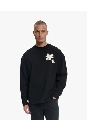 Croyez Homme Croyez Homme botanique longsleeve t-shirt crb50026043 Longsleeves 49001 black
