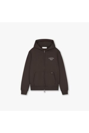 Croyez Homme Croyez Homme fraternité ultime zip hoodie crd10999001 Hoodies 50012 dark brown