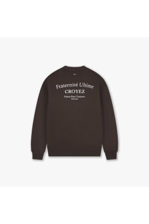 Croyez Homme Croyez Homme fraternité ultime sweater. crd10999003 Sweater 50012 dark brown