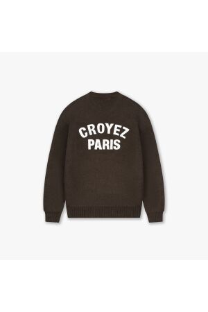 Croyez Homme Croyez Homme paris knit sweater crb50026099 Sweater 50001 brown