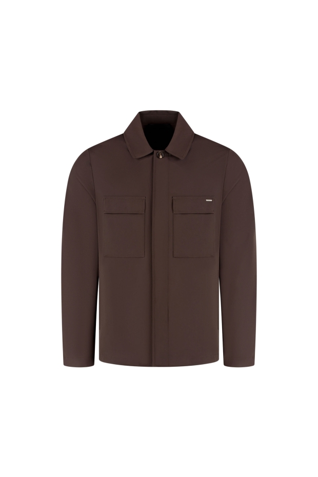 Malelions Premium Blend Overshirt MPD50026025 50001 brown