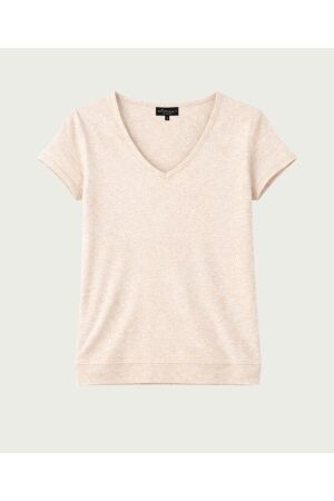 Elvira Casuals Elvira Casuals top lelie e2 26-025 T-shirt Korte mouw 44 sand