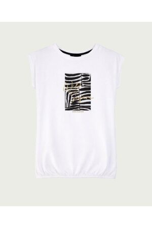 Elvira Casuals Elvira Casuals t-shirt safari e2 26-061 T-shirt Korte mouw 15 off white