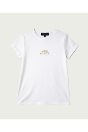 Elvira Casuals Elvira Casuals t-shirt wild essence e2 26-065 T-shirt Korte mouw 15 off white