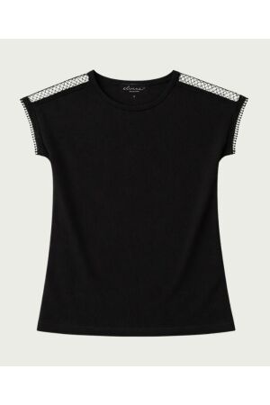 Elvira Casuals Elvira Casuals top lianne e2 26-069 T-shirt Korte mouw 4 black