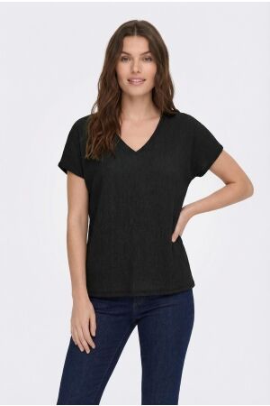 Only Only onlkaylie ss structure top pnt T-shirts black