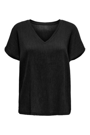Only Only onlkaylie ss structure top pnt T-shirts black