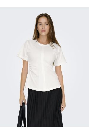 Only Only onlmarie s/s ruching top jrs noos T-shirts cloud dancer