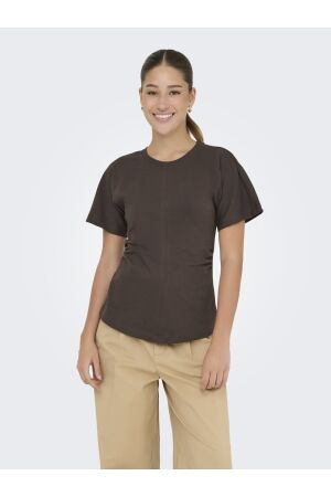 Only Only onlmarie s/s ruching top jrs noos T-shirts seal brown
