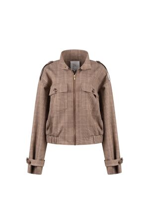 Nukus Nukus hope jacket check nkf13111 Jackets 335 toffee