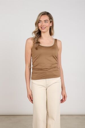 Nukus Nukus juba singlet nkf01100 Tanktops 398 taupe/gold