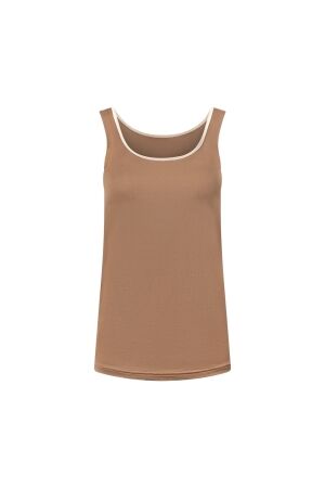 Nukus Nukus juba singlet nkf01100 Tanktops 398 taupe/gold