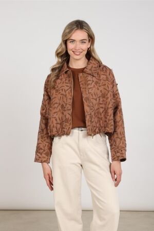 Nukus Nukus daisey jacket flower nkf13122 Jackets 335 toffee