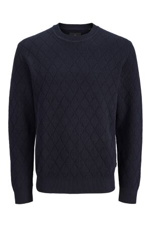 Jack & Jones Jack & Jones jprblacole knit structure pack 12301702 Trui 5060886 night sky argyle