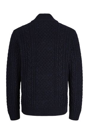 Jack & Jones Jack & Jones jprblucallum cable knit half zip 12299947 Trui 5066541 insignia blue twist