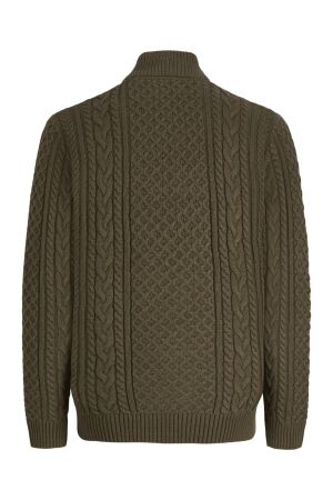 Jack & Jones Jack & Jones jprblucallum cable knit half zip 12299947 Trui 5071356 crocodile