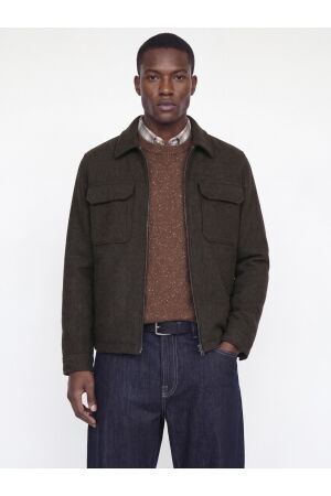 Jack & Jones Jack & Jones jprbluwakefield wool blend jacket sn 12300742 Jackets 5073436 chocolate brown twill