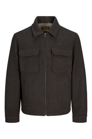 Jack & Jones Jack & Jones jprbluwakefield wool blend jacket sn 12300742 Jackets 5073436 chocolate brown twill