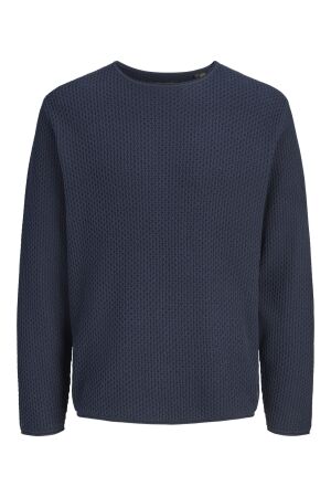Jack & Jones Jack & Jones jprblumason knit crew neck sn 12304253 Trui 5098986 dark navy twist