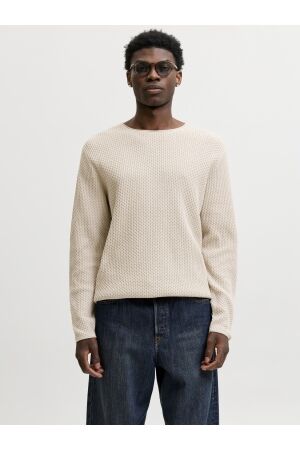 Jack & Jones Jack & Jones jprblumason knit crew neck sn 12304253 Trui 5098984 silver lining