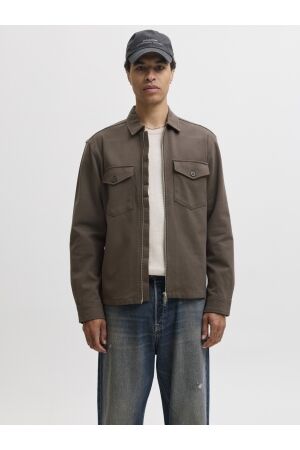 Jack & Jones Jack & Jones jprblajames neo sweat overshirt smu 12305421 Overshirt 5179558 turkish coffee