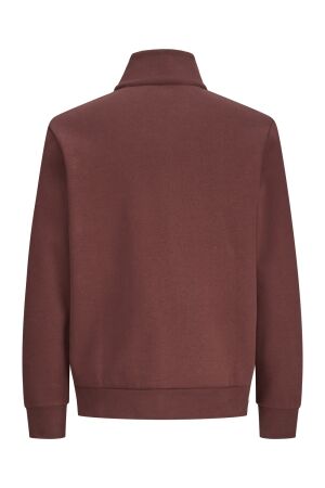 Jack & Jones Jack & Jones jprblufrankie sweat zip high neck smu 12275675 Vest 5128599 bitter chocolate