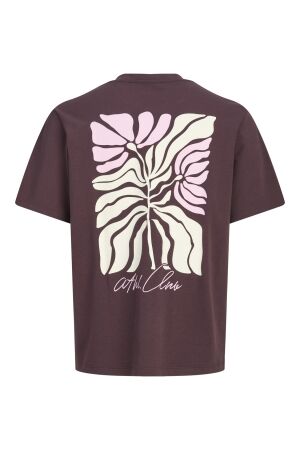 Jack & Jones Jack & Jones jcoabstract flower back print tee ss smu 12311589 Print T-shirts 5178647 fudge