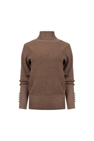 Nukus Nukus sylvia pullover lurex nkf03048 Trui 60 taupe