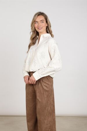 Nukus Nukus aster blouse paillet nkf02125 Blouse 17 off white