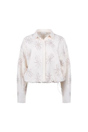 Nukus Nukus aster blouse paillet nkf02125 Blouse 17 off white